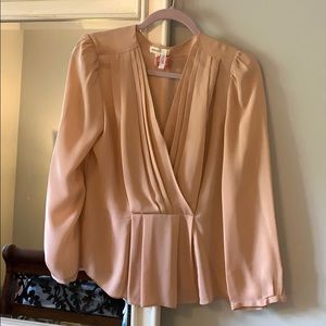 100% silk pale pink Rebecca Taylor Blouse